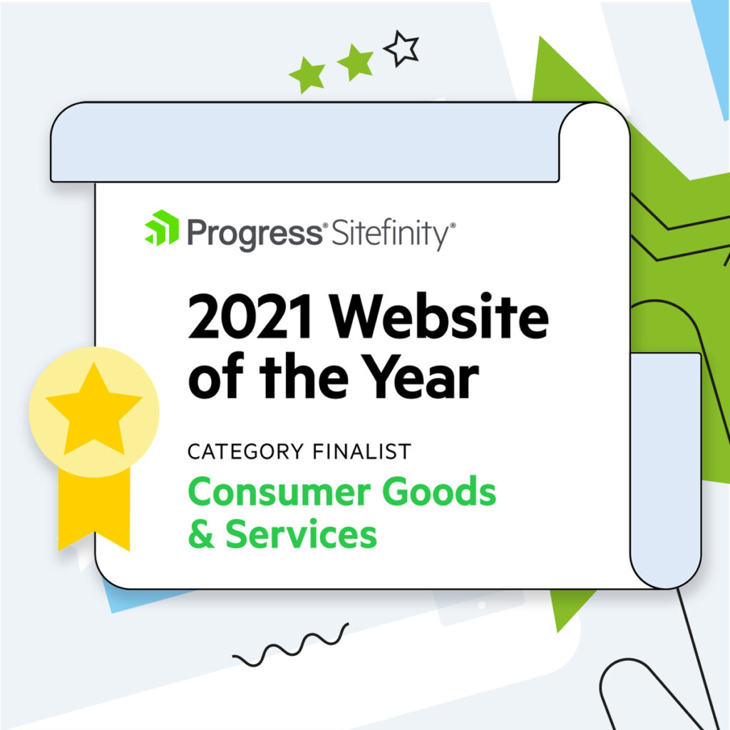 2021 Sitefinity Website of year Finalist